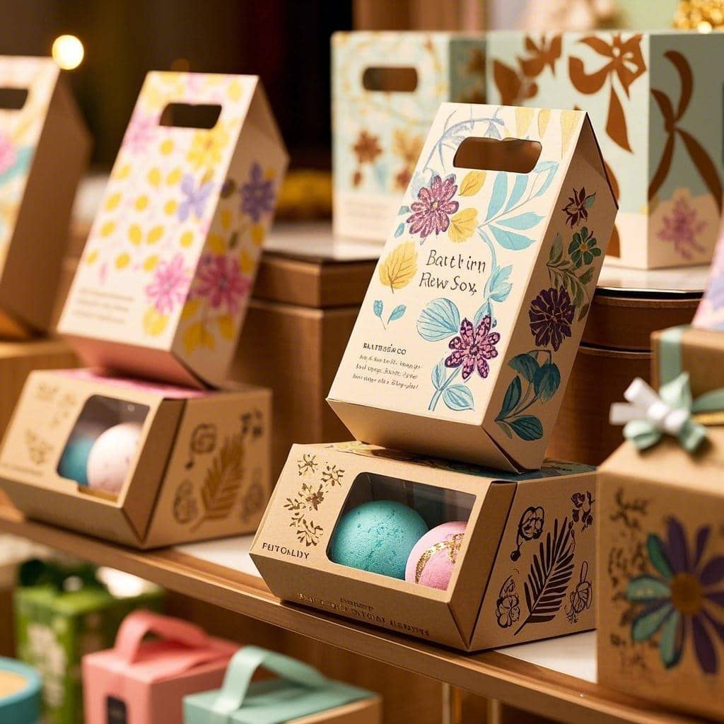 Custom Bath Bomb Boxes