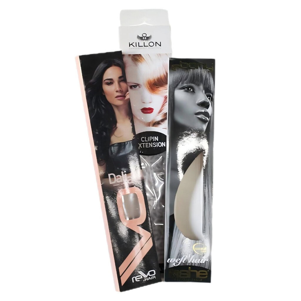 hanging hair extension packaging