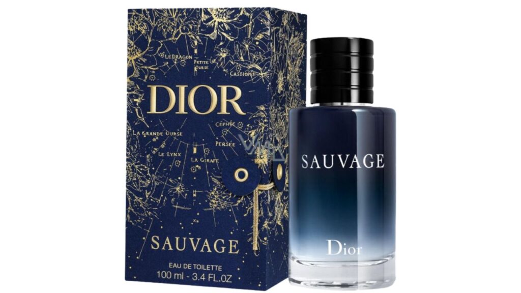 Dior perfume with embossing
