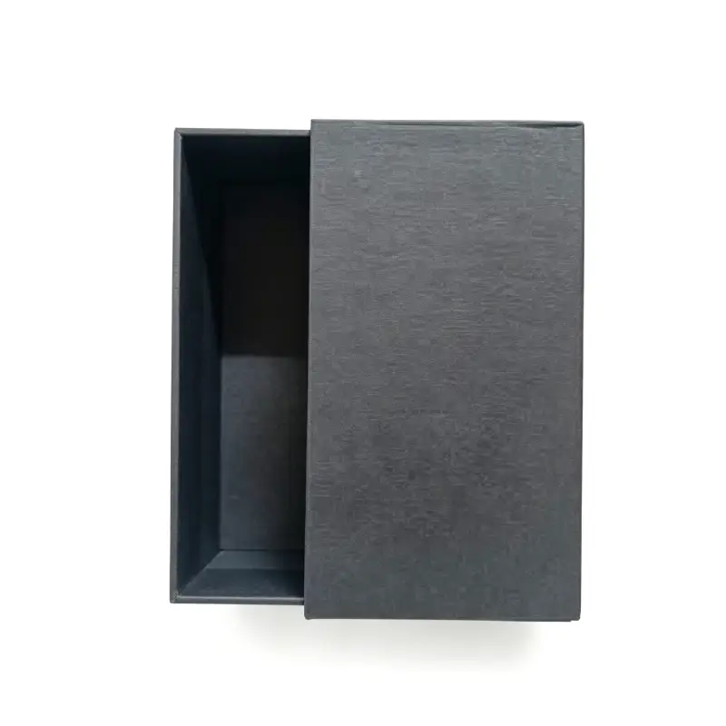 black sliding drawer rigid perfume box