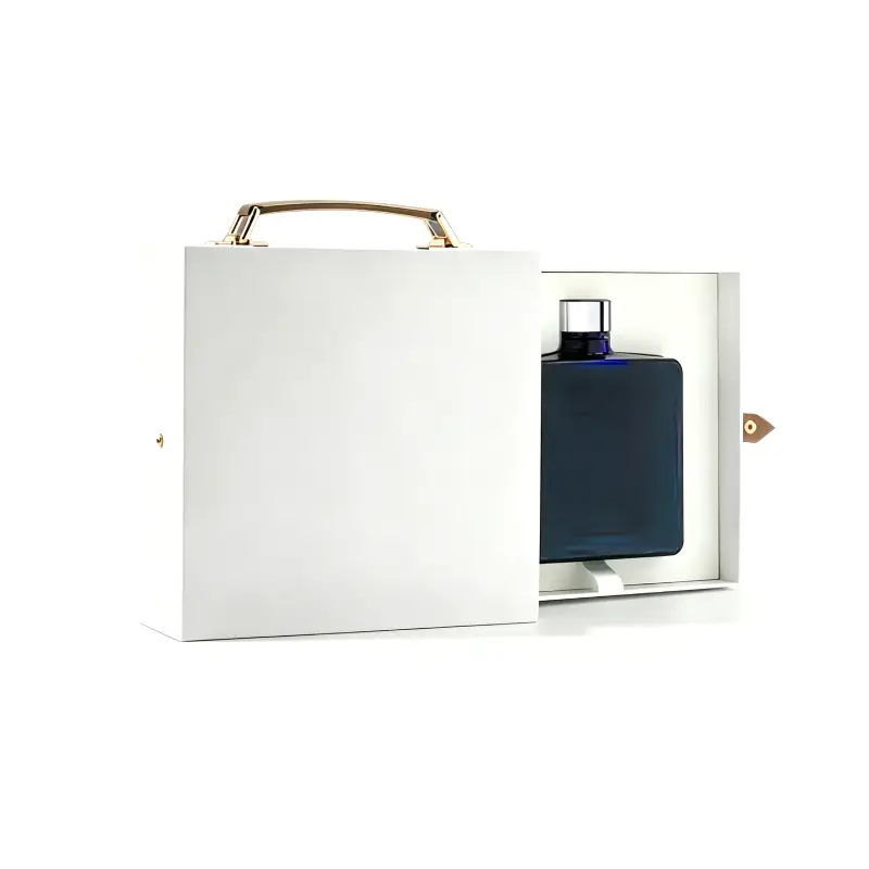 briefcase handle side sliding drawer perfume box