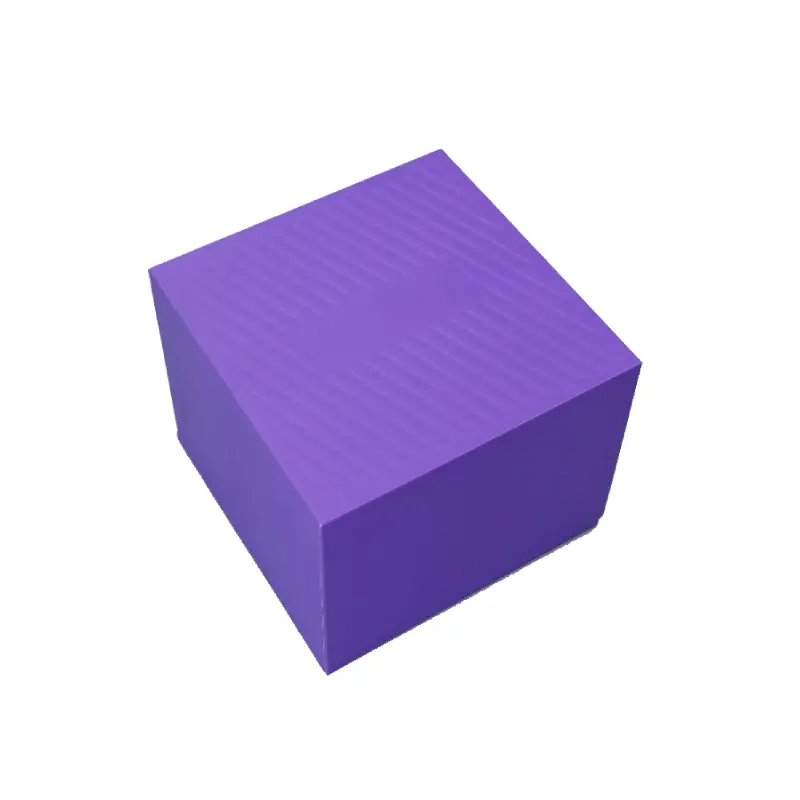 cubic purple perfume box