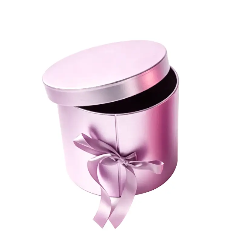 cylinder perfume box with bow
