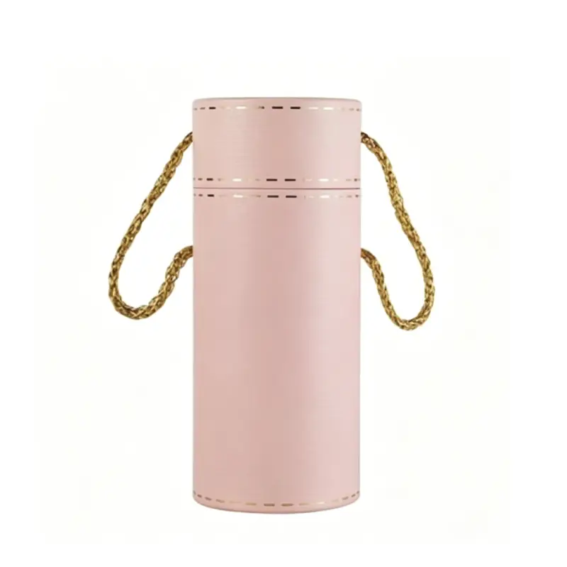 cylinder perfume box with handle