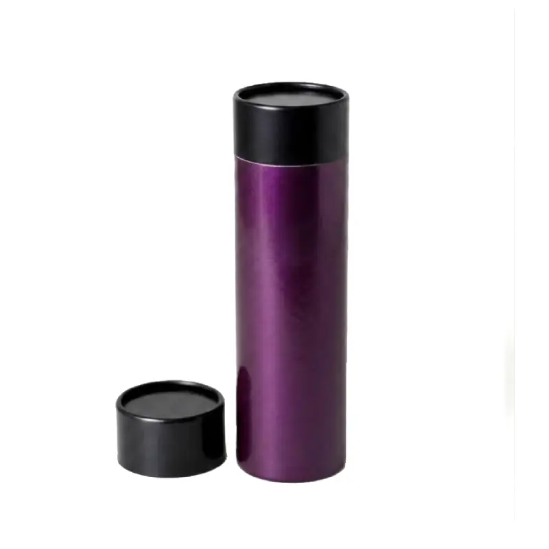 cylinder purple perfume packaging