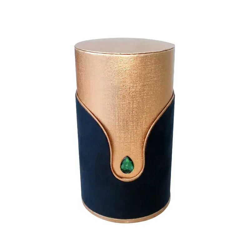 cylindrical rigid perfume box round