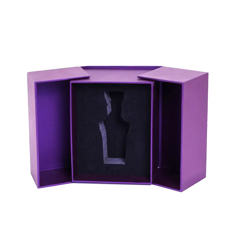 double door purple perfume box