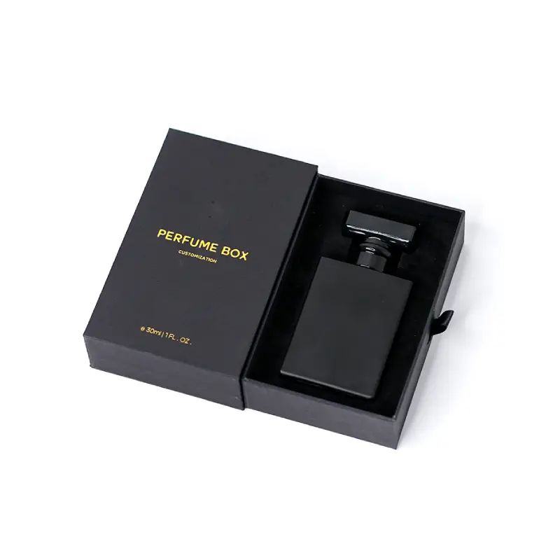 drawer black perfume box