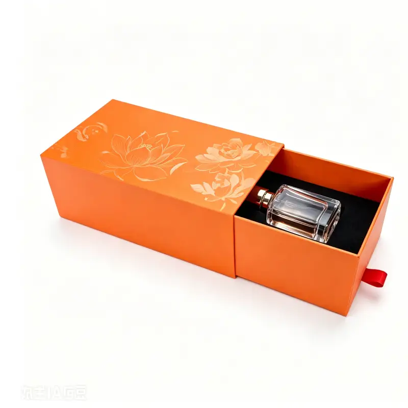 drawer orange perfume box