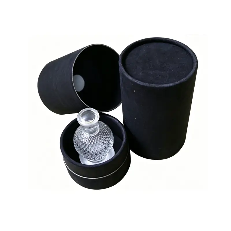 empty round perfume boxes