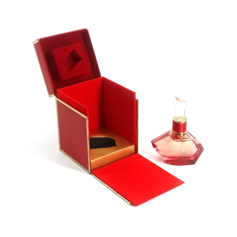 foldable red perfume box