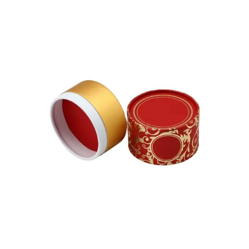 gold and red perfume box