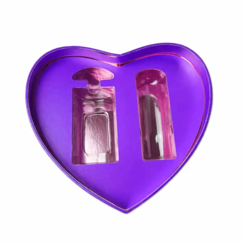 heart shaped rigid perfume gift box interior