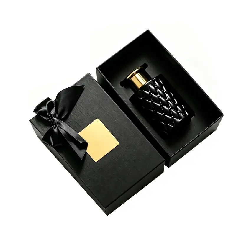 luxury drawer perfume box with ribbon
