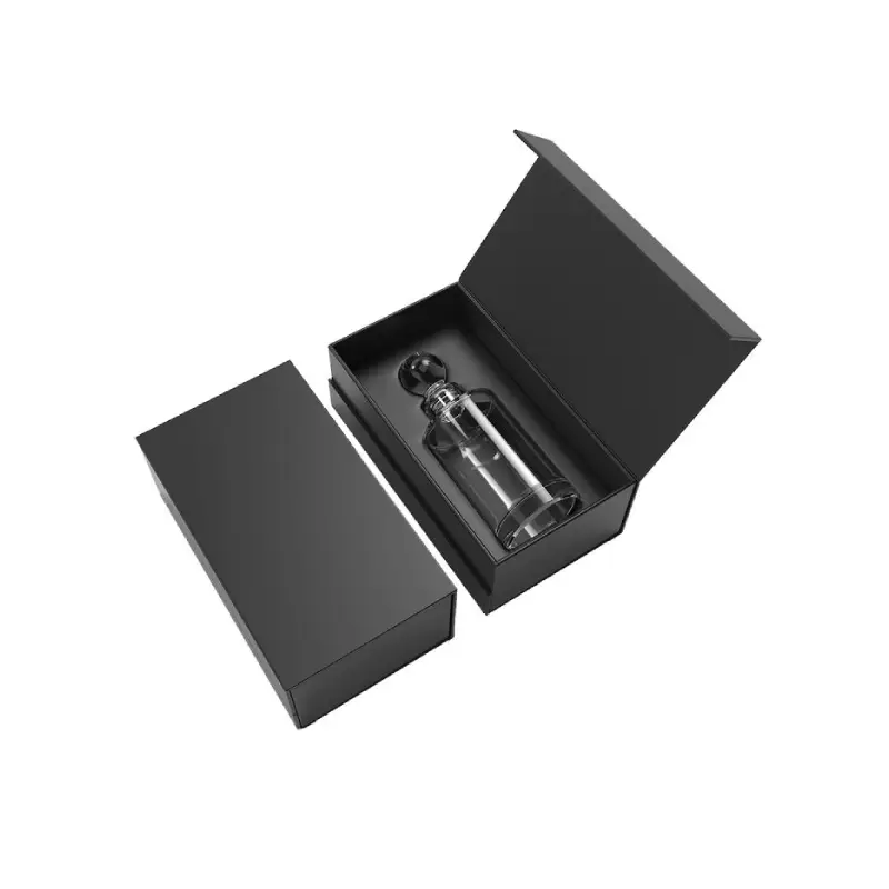 magnetic black perfume boxes