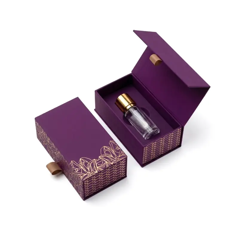 magnetic purple perfume box