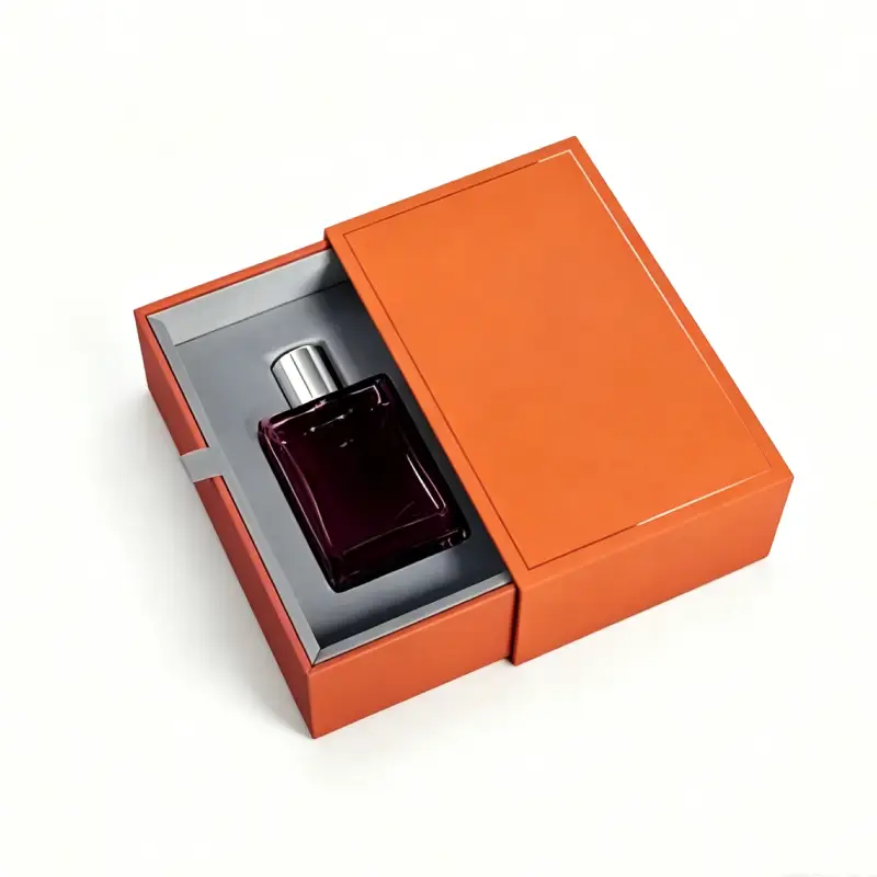 orange drawer perfume box
