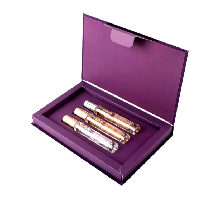 purple perfume set box