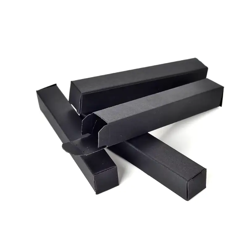 rectangular black perfume box