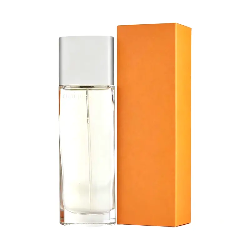 rectangular orange perfume box