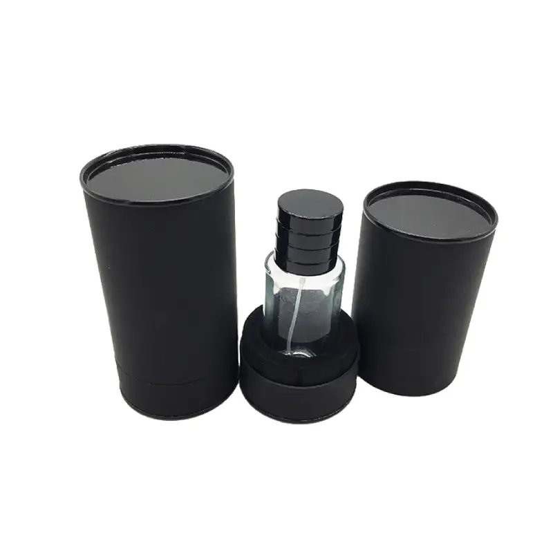 round black perfume box