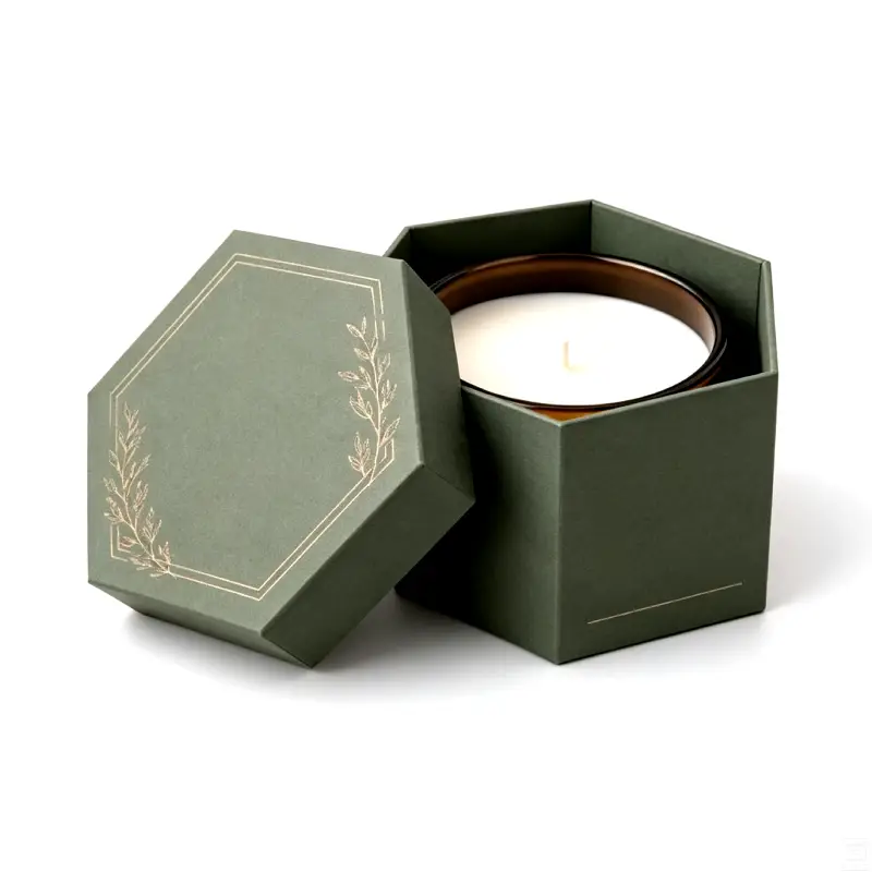 hexagon candle box