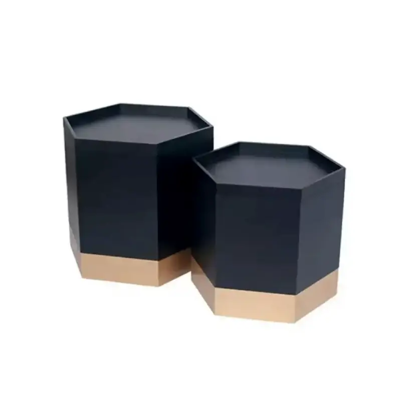 hexagonal candle box kraft