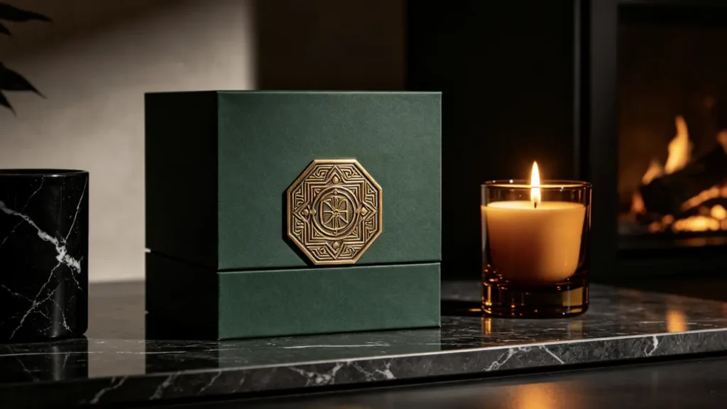high end candle box design idea
