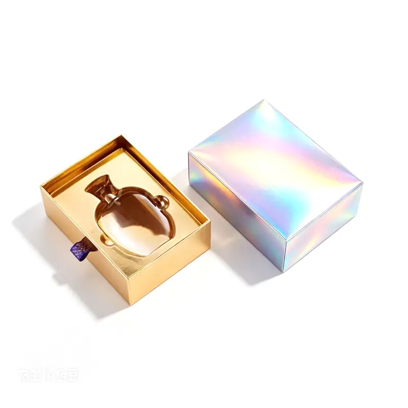 holographic perfume box with insert