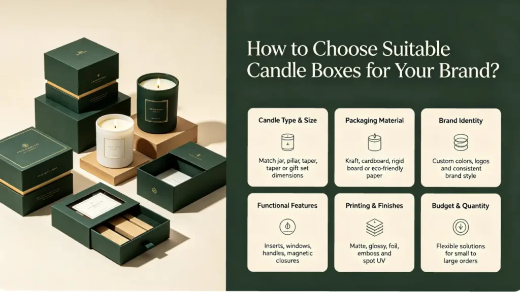 how to choose suitable candle boxes