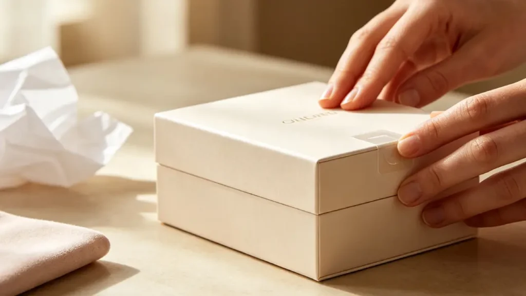 how to reseal perfume boxes