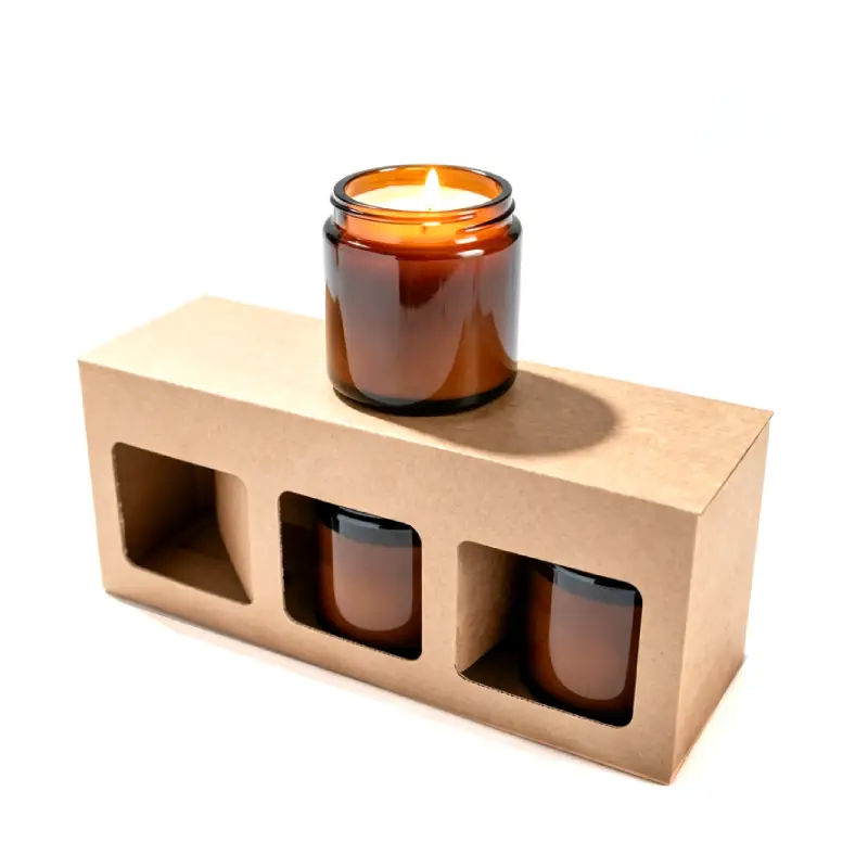 kraft candle set box