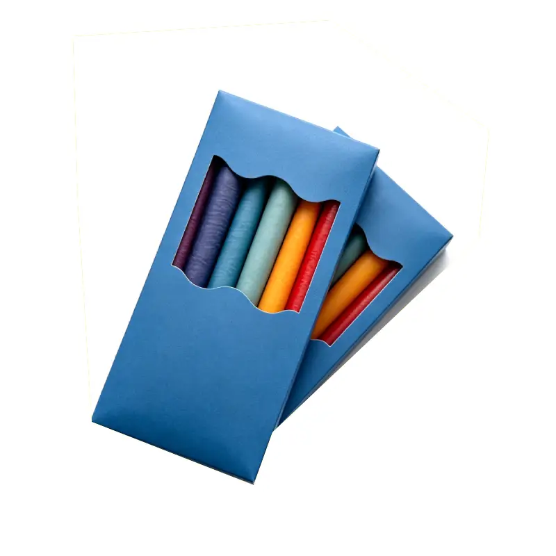 kraft taper candle box