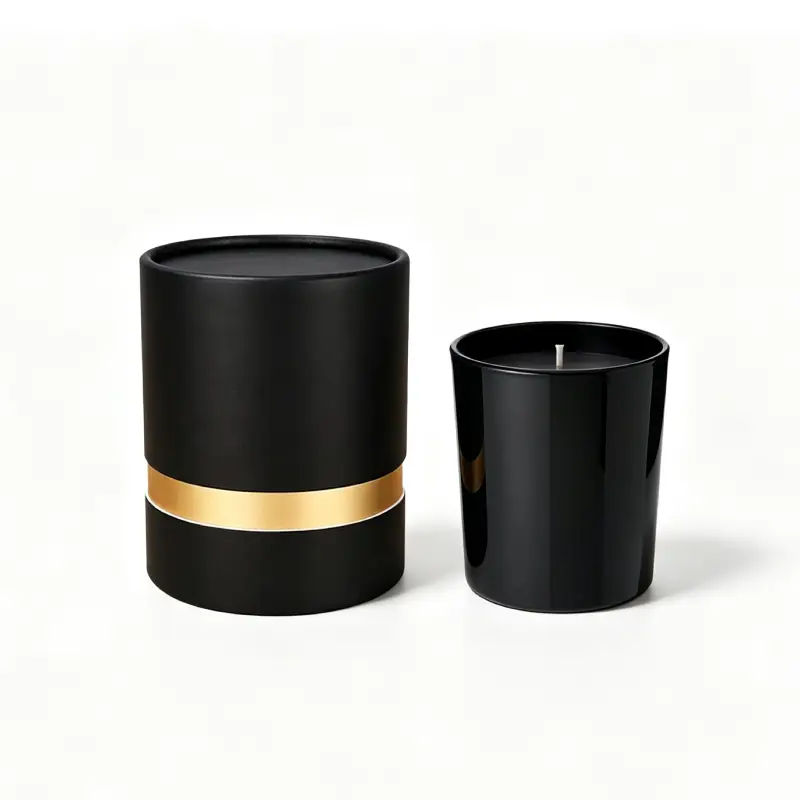 luxury cylinder candle box