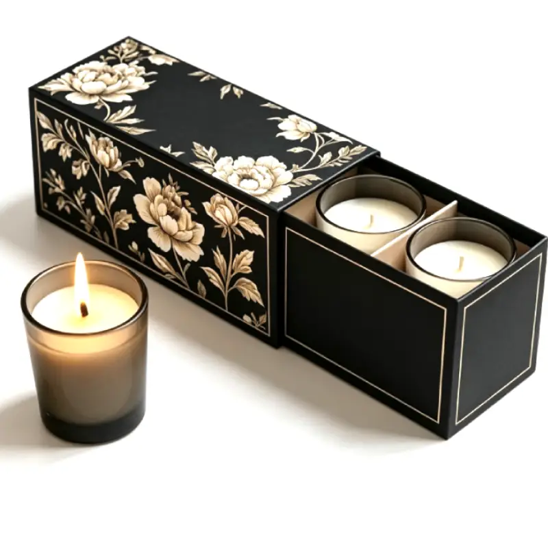luxury drawer style candle box