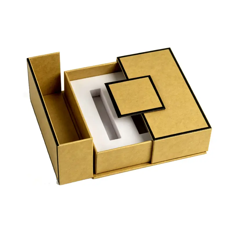 middle open perfume box with foam insert