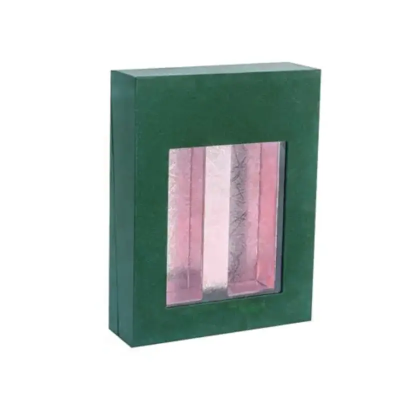 perfume sample box with window
