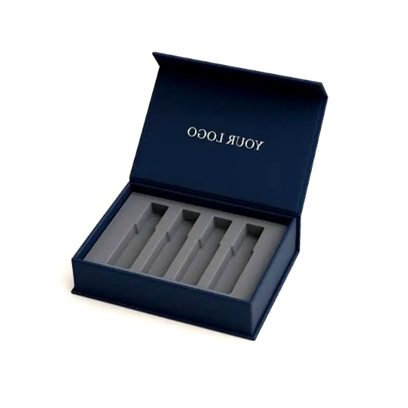 rigid perfume tester box with insert