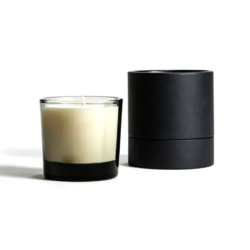 round candle box