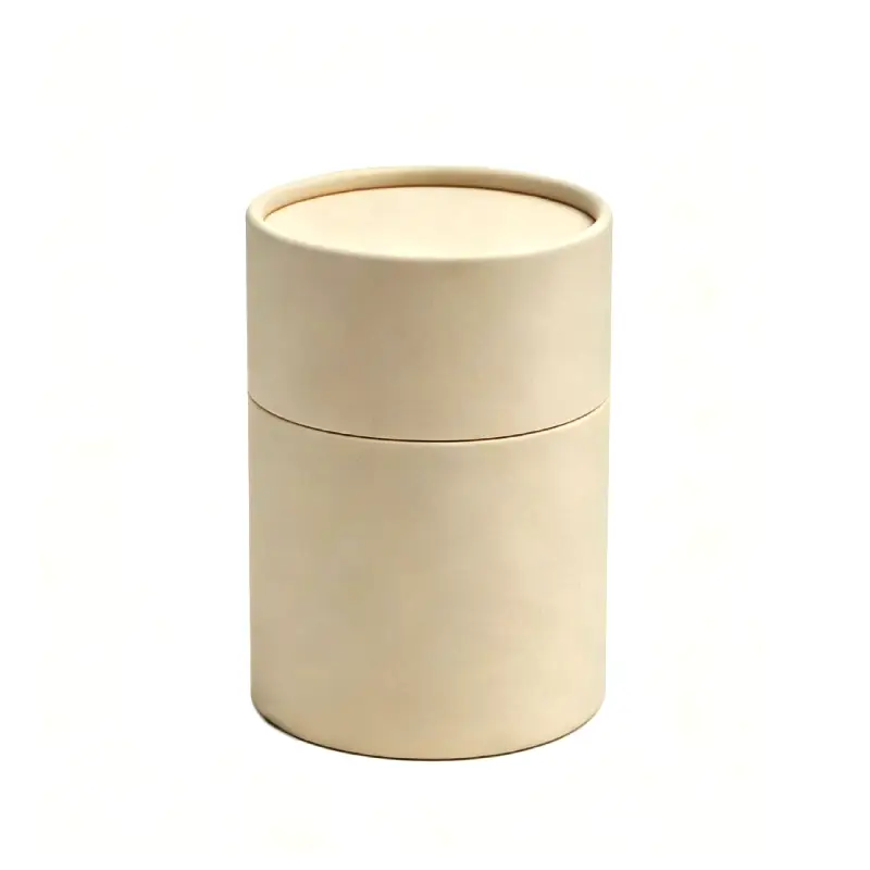 round kraft candle box