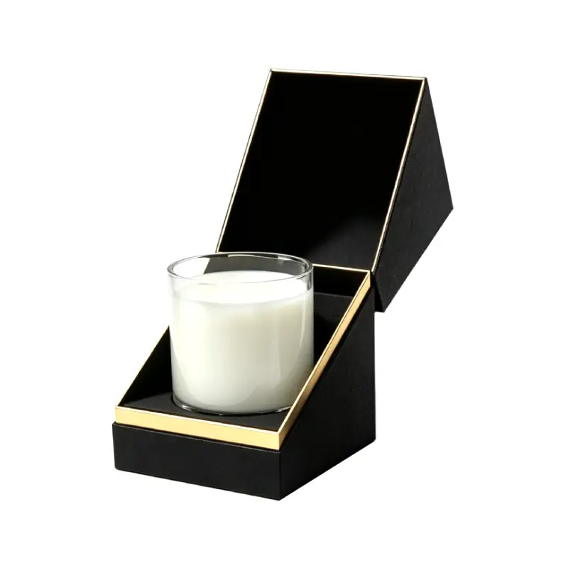 slant hinged rigid two piece candle box
