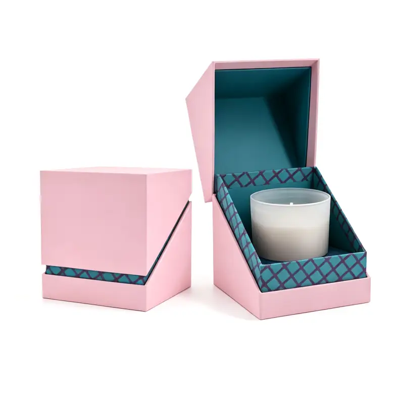 slanted magnetic rigid gift candle box