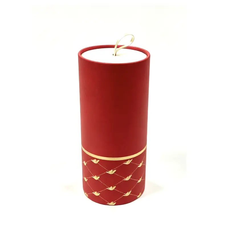 tall round candle box