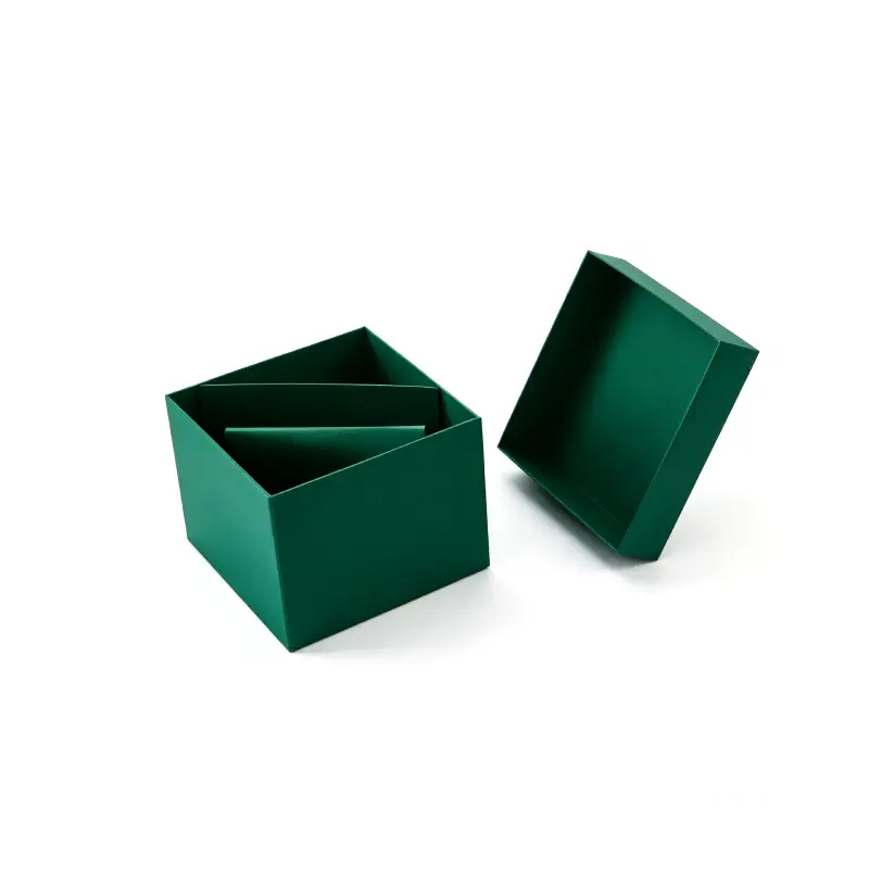 two piece box with inner layers