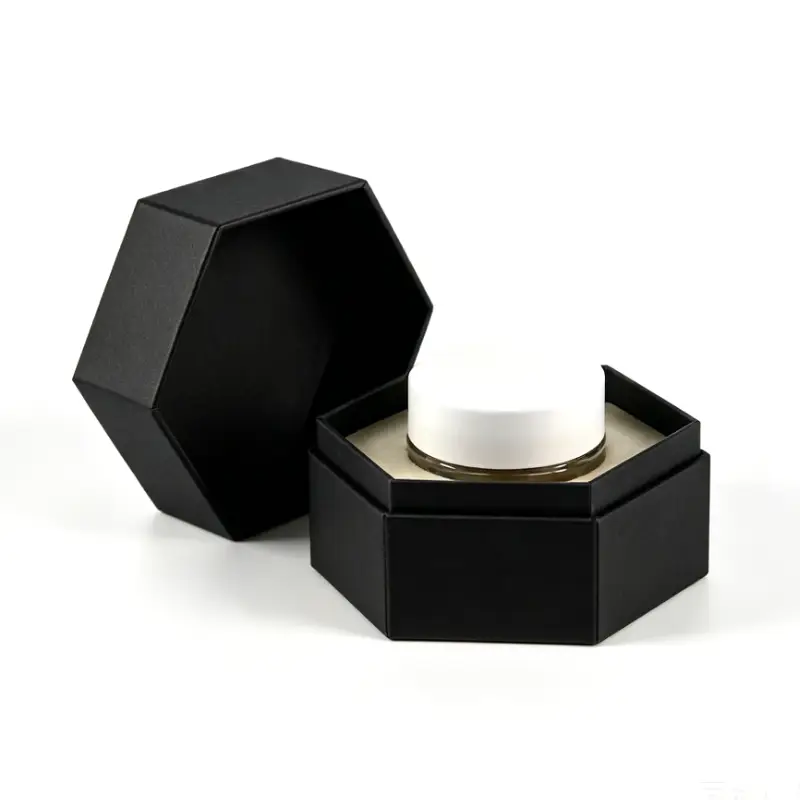 two piece hexagonal perfume box