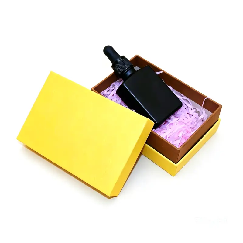 two piece yellow perfume box