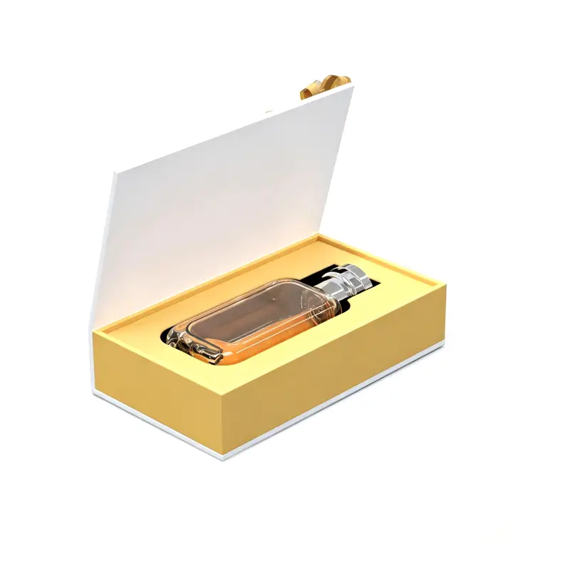 yellow magnetic perfume box
