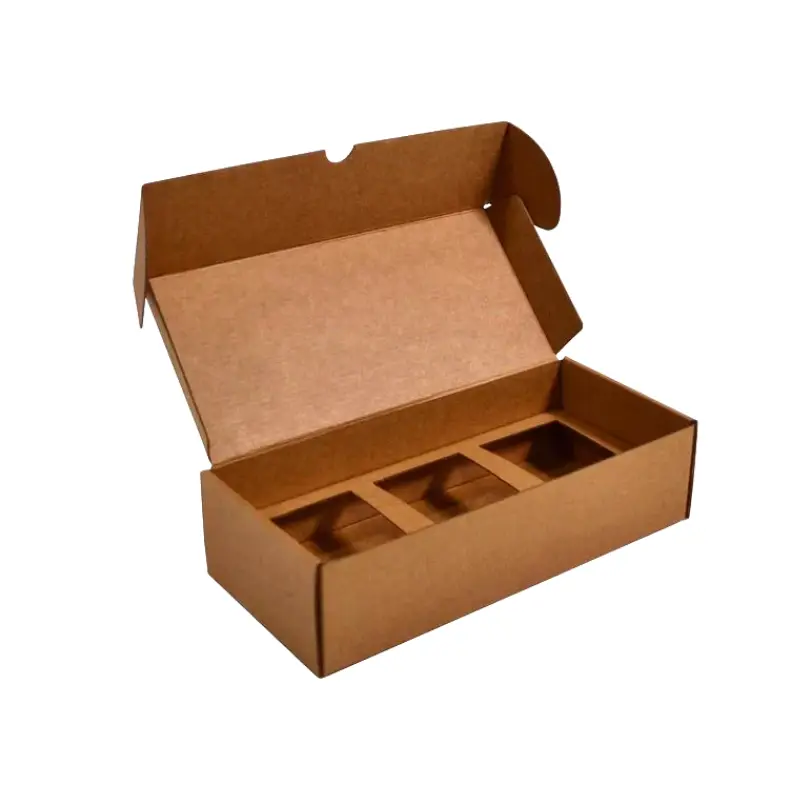 brown candle box with segment
