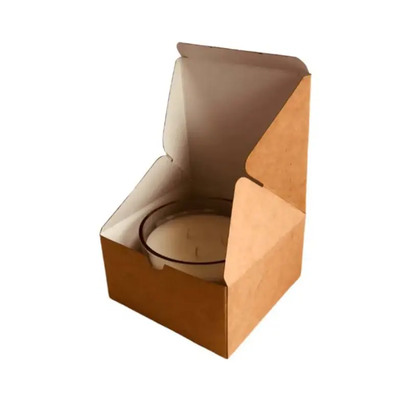 brown foldable candle box