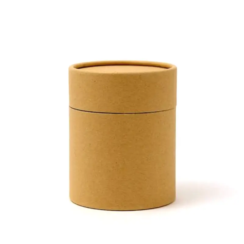 brown round candle box